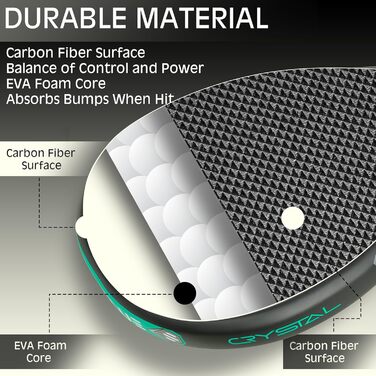 Ракетка для падел SportsBlue Carbon Pro Series з чохлом – професійна ракетка для тенісу та падел