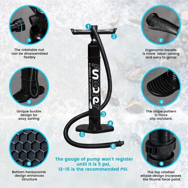 Дитяча надувна SUP-дошка FunWater Mini, комплект для дітей та підлітків з насосом, веслом, рюкзаком і страховкою