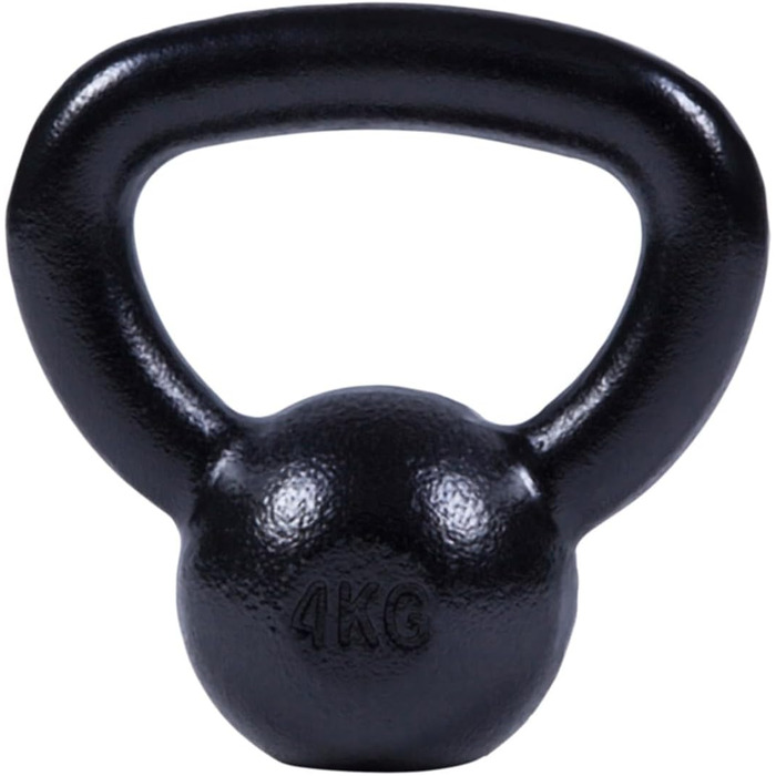 Кетлбелл GORILLA SPORTS® 2-32 кг, гачане залізо, для силових тренувань, одиничний або набір, захисне покриття, срібний/чорний