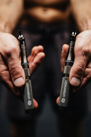 Професійна тренувальна скакалка Unbroken Speed Rope SR-PRO Gunmetal 3.2м