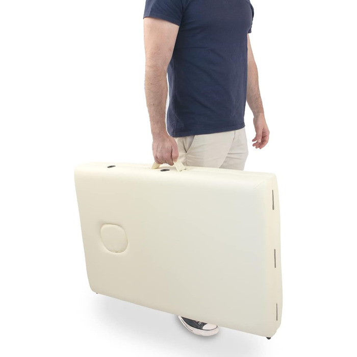 Складаний масажний стіл Mobiclinic® CA-01 Light: алюміній, екошкіра, регулювання висоти, 186x60 см