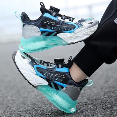 Дитячі кросівки Kinder: спортивні, для занять у залі, прогулянки та фітнесу. Легкі, дихаючі, з підошвою з повітряною подушкою, розмір EU 28-39, чорний колір