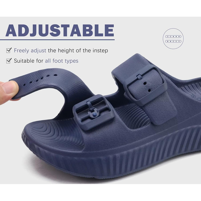 Жіночі сандалії KuaiLu для відновлення, спортивні слайдери з підтримкою склепіння стопи, ортопедичні, проти плоскостопості, для літа, синій, 41 EU