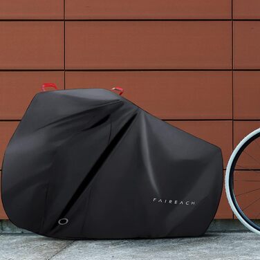 Водонепроникний захисний чохол для велосипеда та електровелосипеда на 2 велосипеди з отворами для замка – з сумкою для зберігання – чорний