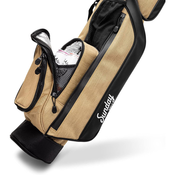 Гольф сумка Sunday Loma: легка сумка з ременями та стійкою – для пітч-н-пут, Par 3 та Executive курсів, 79 см (Sandstein)