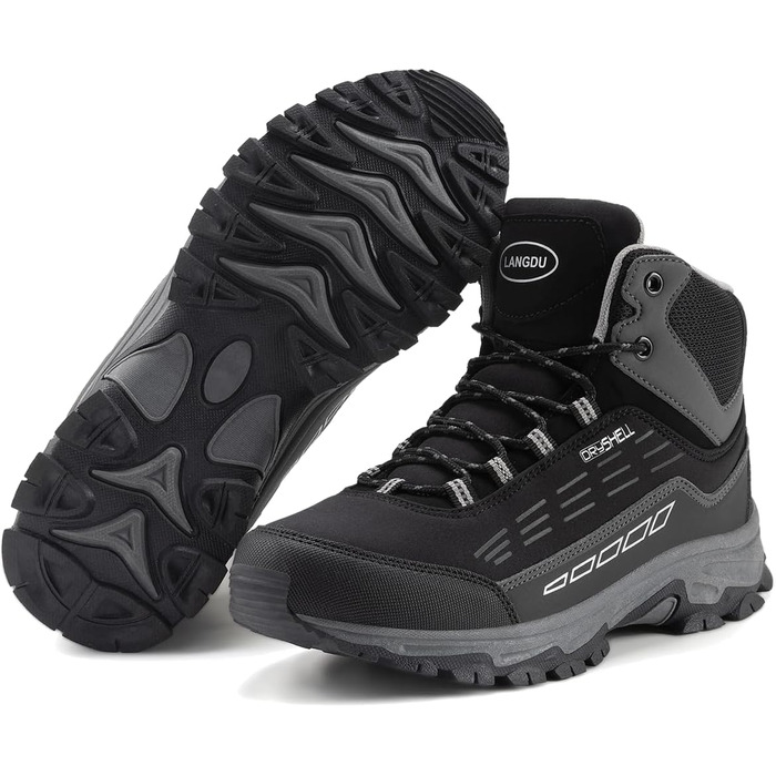 Черевики для хайкінгу/трекінгу чорного кольору, водонепроникні, легкі, 37-46 EU