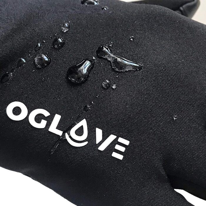 Водонепроникні терморукавички OGLOVE для спорту з підтримкою Touchscreen: футбол, регбі, велоспорт, гірський велосипед, риболовля - Чорні, Розмір М