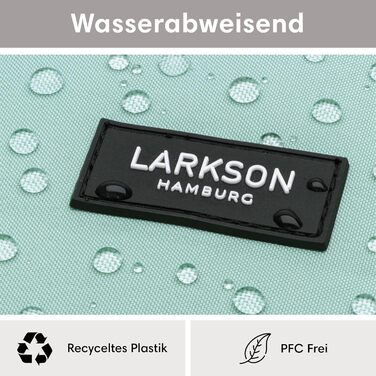 Шкільний рюкзак LARKSON для підлітків, дівчат і хлопців, м'ятний, водонепроникний, 16'' відділення для ноутбука, з переробленого PET