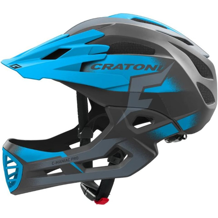 Шолом Cratoni C-Maniac Pro інтегральний для даунхілу та BMX, знімний підборідник, розмір L/XL (58-61 см), чорний/золотий/білий