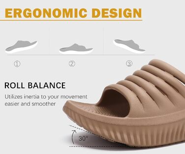 Ортопедичні відновлювальні сандалі KuaiLu для жінок, комфортні та легкі тапочки при плантарному фасціїті, розвантаження суглобів та спини, колір бежевий, розмір 40 EU