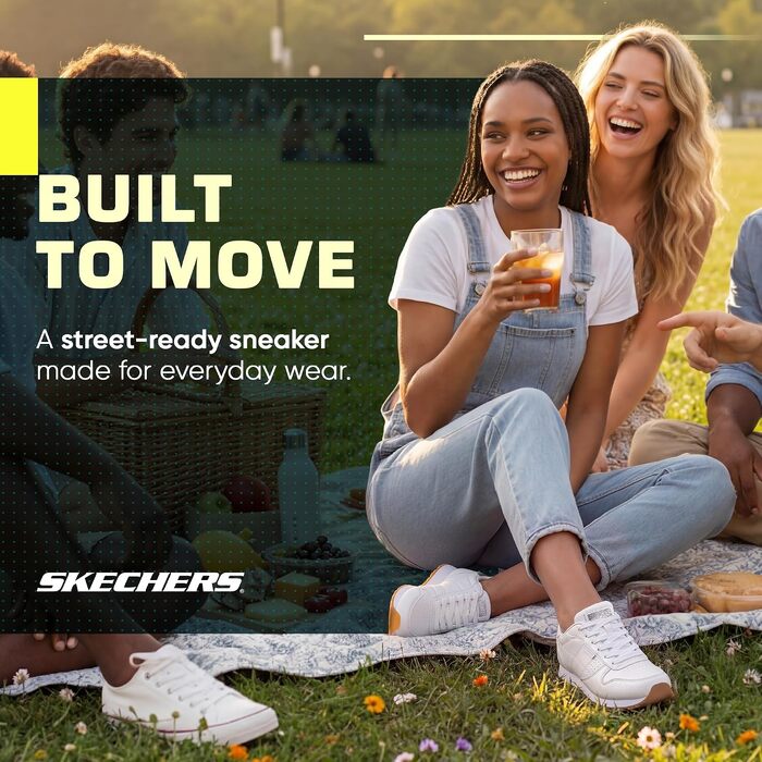 Жіночі високі кросівки Skechers OG 85 Old School Cool білого кольору з глітерним сріблястим оздобленням, розмір 41 EU