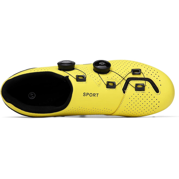 Велосипедні шкарпетки SDEQA для жінок, сумісні з Peloton, Look SPD, SPD-SL, Delta Lock. Жовті, 36 EU