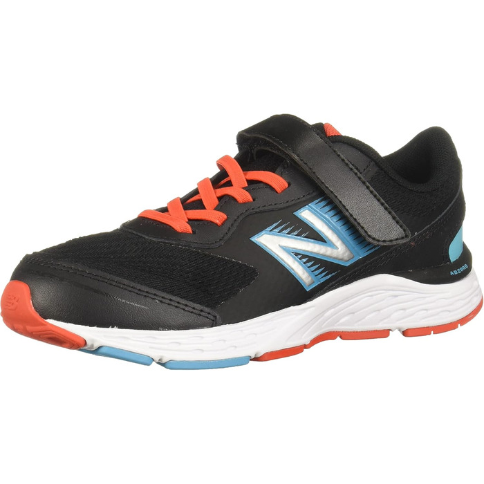 Дитячі кросівки New Balance 680 V6 з підошвою з гуми (Чорний, Ghost Pepper Virtual Sky, 32 см)