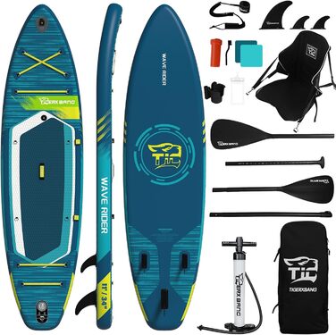 Надувна SUP-дошка TIGERXBANG з аксесуарами, мінімалістична дошка для веслування стоячи для дорослих і підлітків усіх рівнів