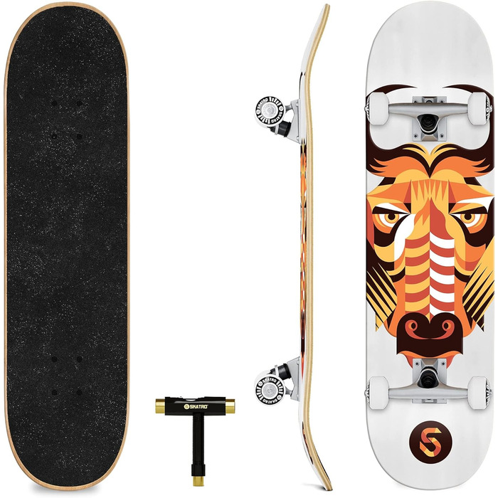 Скейтборд SKATRO Pro, 78.7 см, повний комплект, для дорослих, підлітків та дітей, для початківців, Buffalo