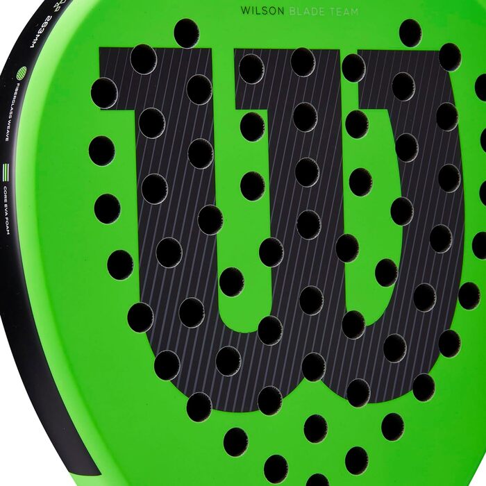 Падельна ракетка Wilson Blade Team v2, скловолокно/EVA, 370 г, зелена