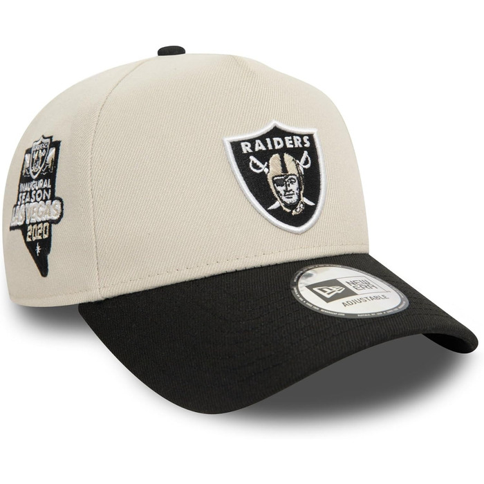 Кепка New Era NFL Las Vegas Raiders з регульованим розміром, бейсболка Trucker, вигнутий козирок, логотип команди