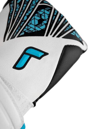 Воротарські рукавички Reusch GK1 Pro для дорослих, біло-сині, відмінний хват, внутрішній шов, розмір 10