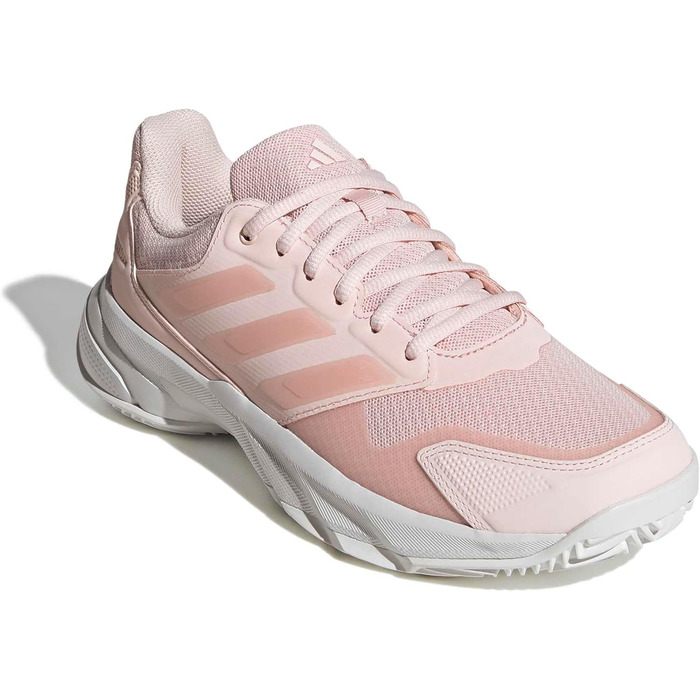 Жіночі тенісні кросівки adidas CourtJam Control 3 для глини (44 EU, Wonder Quartz Wonder Quartz Crystal White)