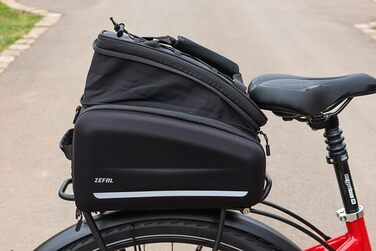 Сумка на багажник для велосипеда ZEFAL Z Traveler ZF 7049 B, водонепроникна, чорна