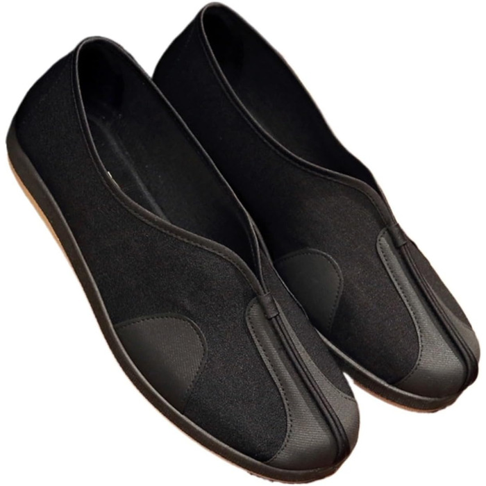 Тай-чи Кунг-фу: Взуття для тай-чи та кунг-фу, ретро стиль, комфортне, чорний (41 EU)