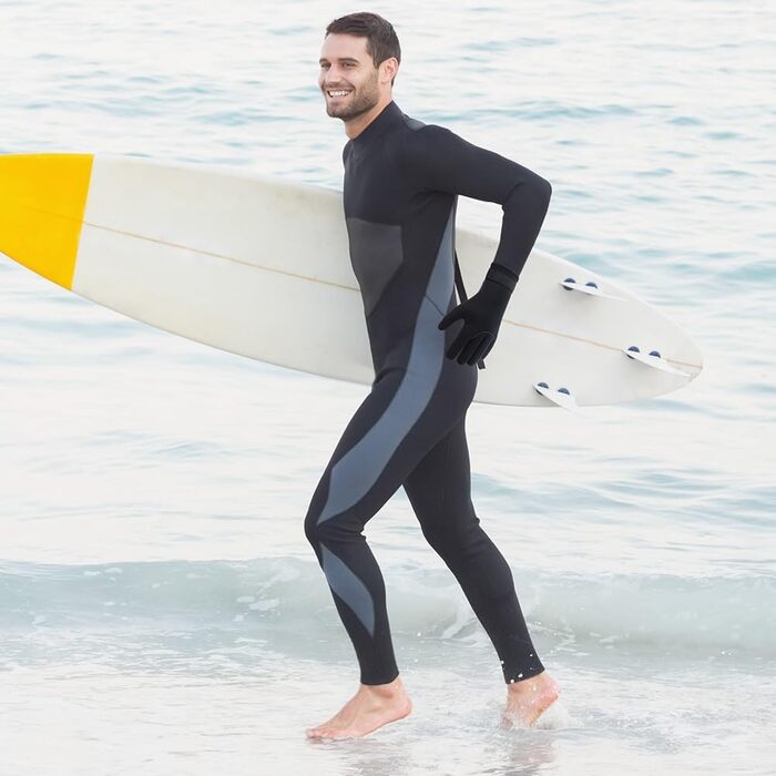 AOOSA Неопренові рукавички та шкарпетки для плавання, 3 мм, унісекс, з антиковзким покриттям, для дайвінгу, серфінгу, снорклінгу (Чорний, XL)