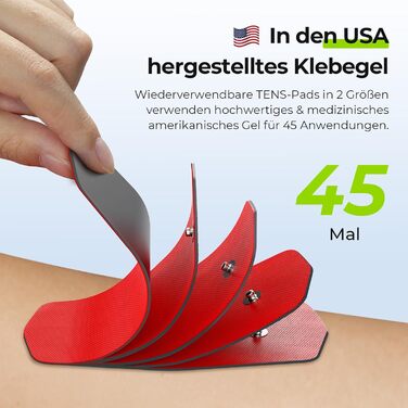 AUVON TENS пристрій для зняття болю: реінотерапія з 24 програмами, 2 канали, 12 електродів, EVA-сумка