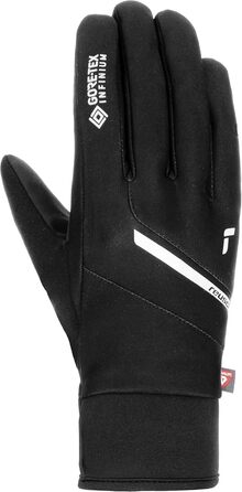 Чоловічі лижні рукавички Reusch Versa Gore-Tex Infinium, теплі та вітрозахисні, з Touch-Tec для сенсорних екранів, зимові, чорні/сріблясті, розмір 9