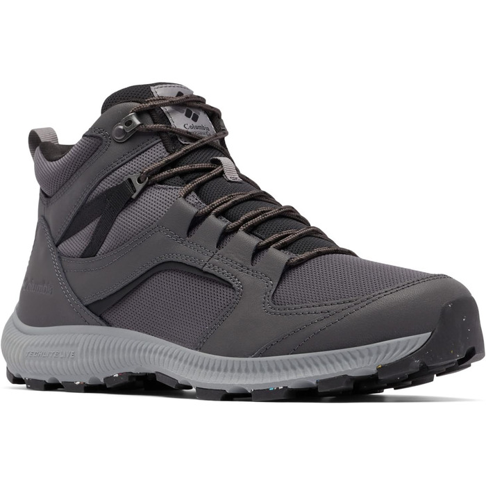 Чоловічі трекінгові черевики Columbia Re-Peak Mid Grey Dark Grey X Black 46 EU