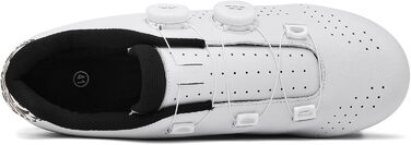 Велотуфлі для шосейної їзди для чоловіків, сумісні з педалями Look SPD SPD-SL Delta Lock, білі (45 EU)