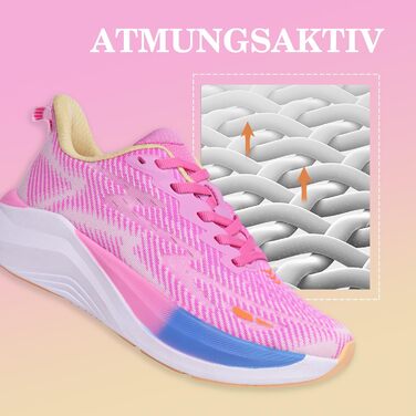 Жіночі кросівки Hawkwell Cloud Zero Active Cushion - біло-рожеві, для тенісу, ходьби, фітнесу, тренувань, зручні та дихаючі (40 EU, Фуксія)