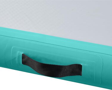 Надувний гімнастичний килимок LSLIFE Tumble Track 3м для дому, дітей, гімнастики, йоги з електронасосом (Зелений)