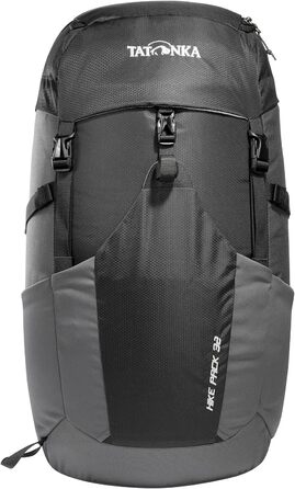 Рюкзак Tatonka Hike Pack 32 л з вентиляцією спини та дощовиком, легкий туристичний рюкзак для походів, чорний/сірий