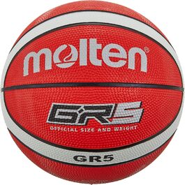 М'яч баскетбольний Molten BGR5-RW, розмір 5, чорний/червоний/білий