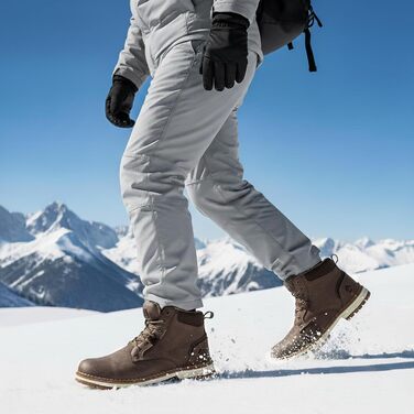 Чоловічі зимові черевики CC-Los з теплим підкладком. Зручні, неслизькі, розмір 40-48 EU, колір коричневий