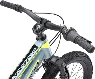 Дитячий гірський велосипед BIKESTAR 20 дюймів, алюмінієвий, 7-ступінчаста Shimano, дискові гальма, амортизаційна вилка, для дітей 6-9 років