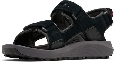 Columbia Trailstorm Hiker 3 Strap: Чоловічі трекінгові сандалі, чорно-сірі, 41 EU
