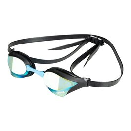 Окуляри для плавання Arena Cobra Core Swipe Mirror Unisex - дзеркальні, антифог, UV-захист, 5 носових перемичок, чорний