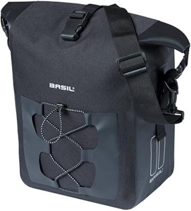 Велосипедна сумка Basil Navigator M, водонепроникна, чорна, 12 л (IPX3)