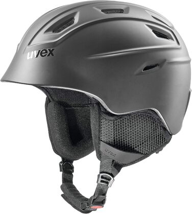 Шолом гірськолижний uvex fierce - чорний матовий, 55-59 см, регулювання розміру