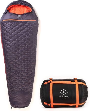 Спальний мішок Lestra Outdoor Mount Everest для всіх сезонів, комфортна температура -5°C, дорослий, темно-сірий, 230 см