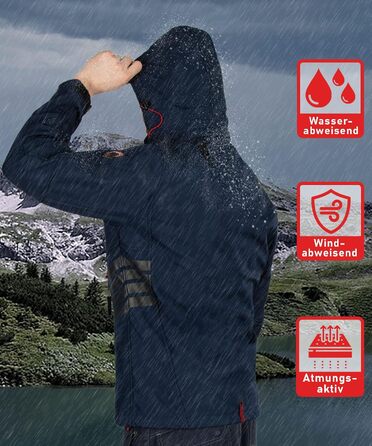 Чоловіча куртка Softshell водонепроникна outdoor з флісовою підкладкою, дихаюча функціональна куртка AS088, XL, темно-синя (Navy)