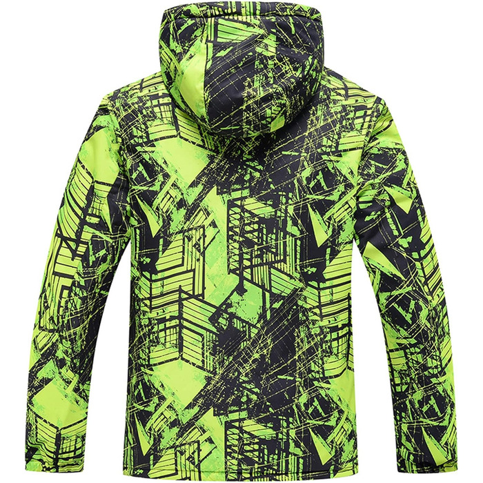WOWULOVELY Зимовий комбінезон для чоловіків, водонепроникний, вітронепроникний, комплект куртки та штанів, ізольований, для сноуборду та катання на лижах, XXL, колір зелений