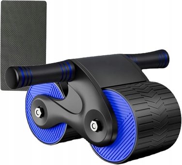 Ролик для преса AB Roller — тренажер для м'язів живота з функцією відскоку та килимком