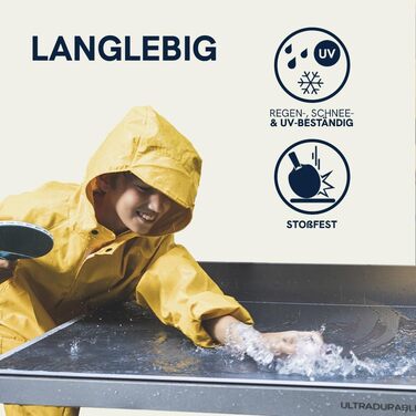Стіл для тенісу Cornilleau 400X: складаний, вуличний, стійкий до погодних умов, блакитний/сірий, з меламіновою плитою 5 мм