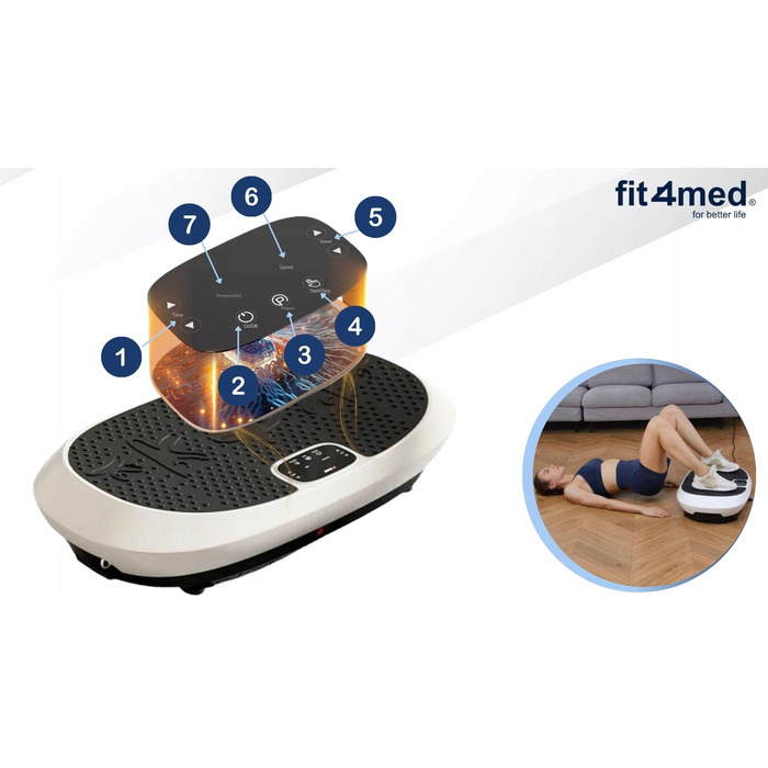 Віброплатформа Fit4Med 3D масажер, 200 Вт