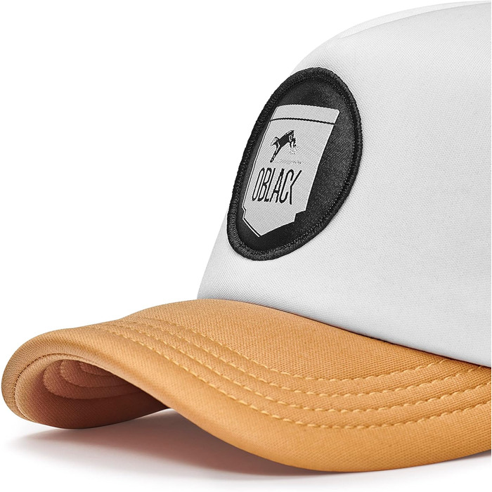 Чоловіча бейсболка-тракер Oblack Classic Total Black, універсальний розмір, бежева
