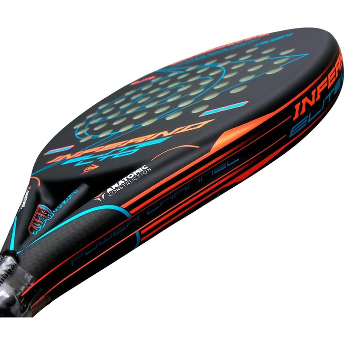DUNLOP Inferno Elite – ракетка для падел-тенісу, оранжево-блакитна
