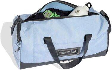 Спортивна сумка Adidas 4ATHLTS Unisex, чорна з синім Glow Blue, розмір S