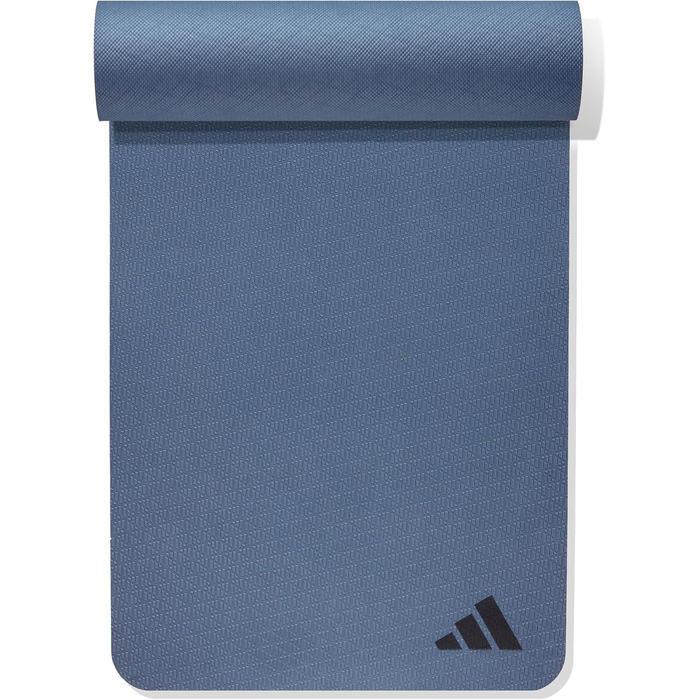 Йога-килимок Adidas 4 мм з перероблених матеріалів, протиковзкий, без ПВХ (176 x 61 см), Preloved Ink